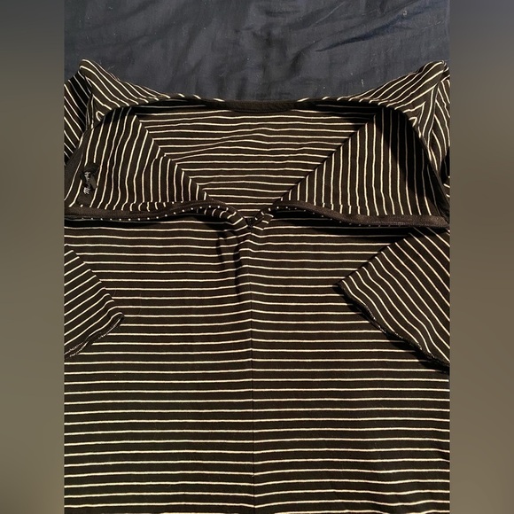 Madewell by JCrew Striped Bell Sleeve Mini Dress with Zipper Closure - Picture 7 of 7